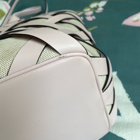 🌼 Summer Bag Blowout 🌼 Michael Kors Ballet Pink Woven Leather Tote - Picture 8 of 15